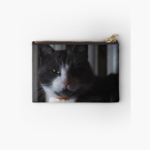 Item preview, Green Eyed Tuxedo Cat Portrait designed and sold by EllenNortt.
