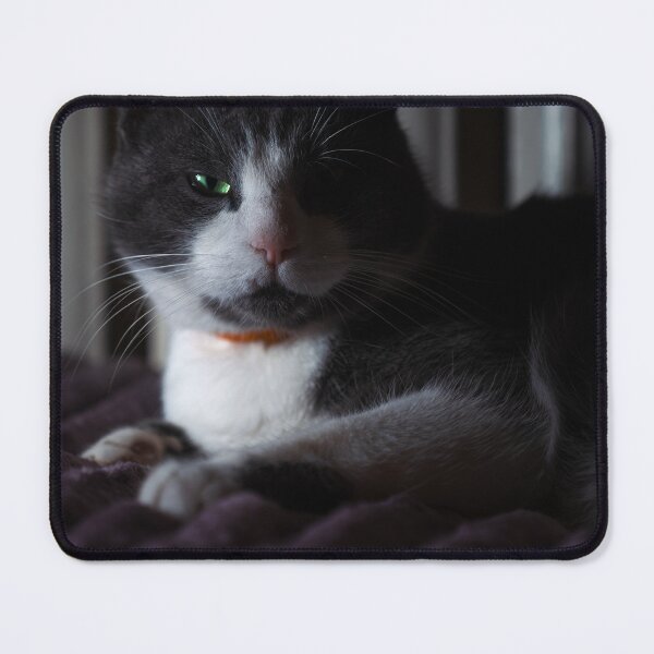 Item preview, Green Eyed Tuxedo Cat Portrait designed and sold by EllenNortt.