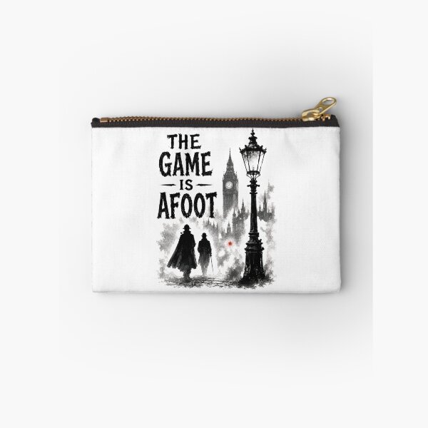 Item preview, The Game Is Afoot Sherlock Holmes Watson Foggy London Skyline designed and sold by Fenay Designs.