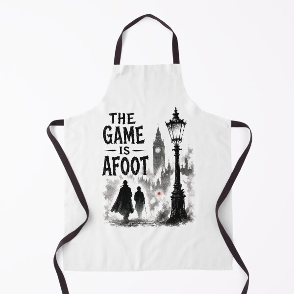 Item preview, The Game Is Afoot Sherlock Holmes Watson Foggy London Skyline designed and sold by Fenay Designs.