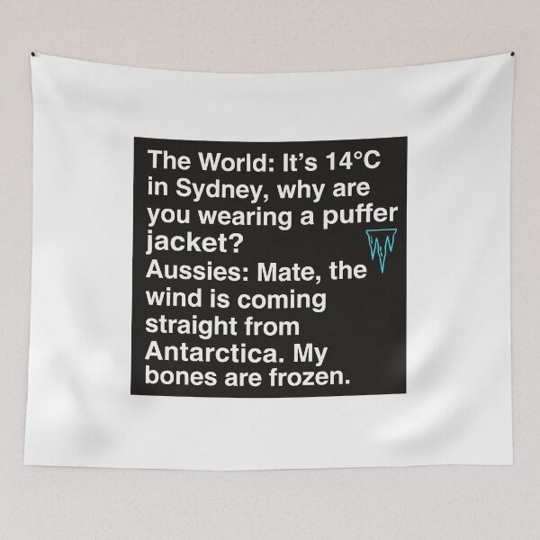 Item preview, Sydney 14 Degrees Antarctica Wind Puffer Jacket Funny Meme designed and sold by SADIKUL FASHION.