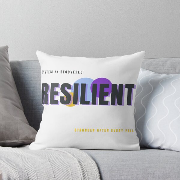 Item preview, RESILIENT – Stronger After Every Fall Typography Design designed and sold by HeartAndArtShop.