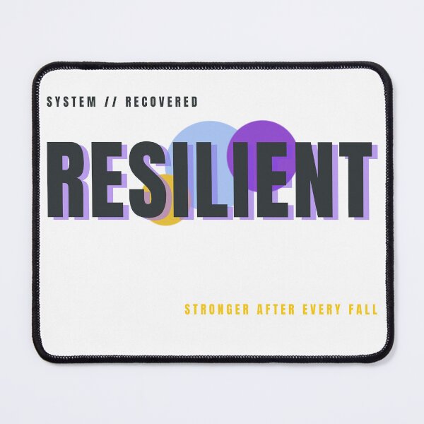 Item preview, RESILIENT – Stronger After Every Fall Typography Design designed and sold by HeartAndArtShop.