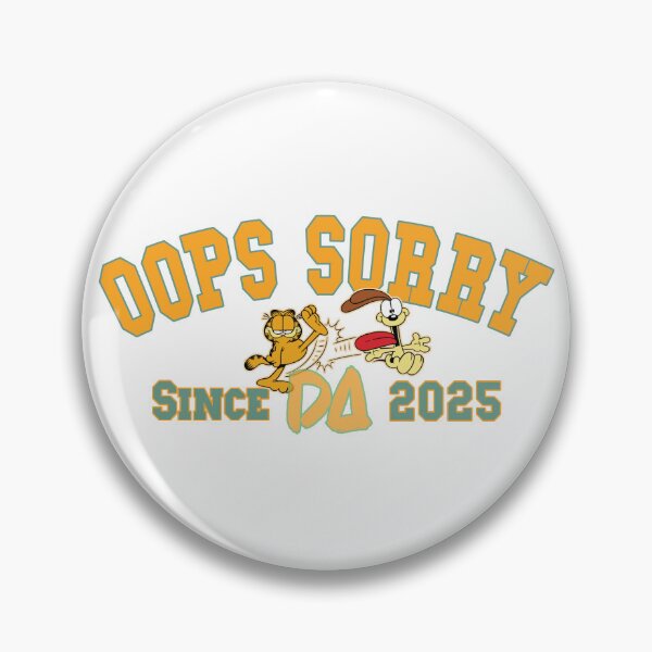 Item preview, Vintage Varsity Oops Sorry Since 2025 Retro Cartoon Cat Dog Streetwear Graphic designed and sold by DesignArtist.ia.