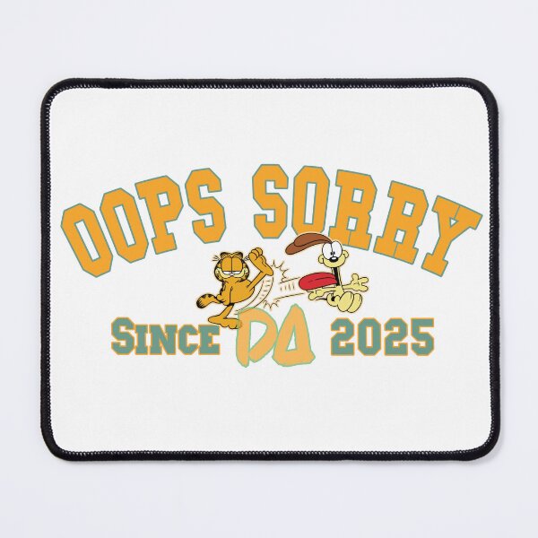 Item preview, Vintage Varsity Oops Sorry Since 2025 Retro Cartoon Cat Dog Streetwear Graphic designed and sold by DesignArtist.ia.