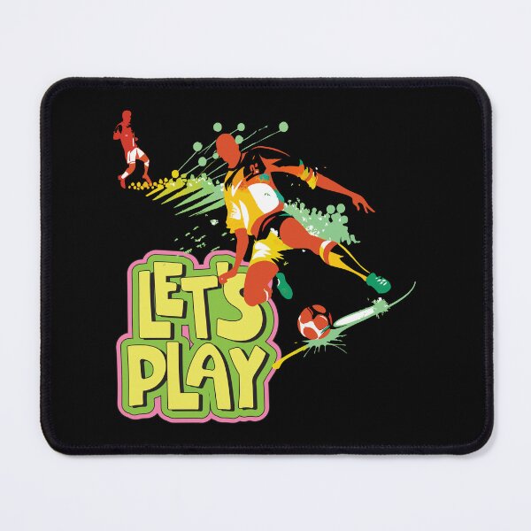 Item preview, Let's Play Soccer Shirt, Retro Neon Football Graphic Tee, Urban Streetwear Soccer Apparel, Vibrant Youth Sports Fan T-Shirt, Distressed Abstract Football Player Sweatshirt designed and sold by E20STUDIO.