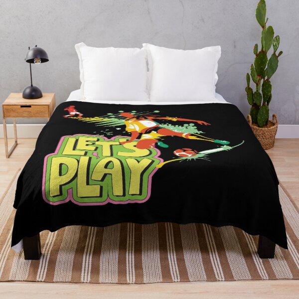 Item preview, Let's Play Soccer Shirt, Retro Neon Football Graphic Tee, Urban Streetwear Soccer Apparel, Vibrant Youth Sports Fan T-Shirt, Distressed Abstract Football Player Sweatshirt designed and sold by E20STUDIO.