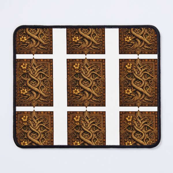 Item preview, Celtic Floral Woodcarving Nature Knotwork designed and sold by krujoArt.