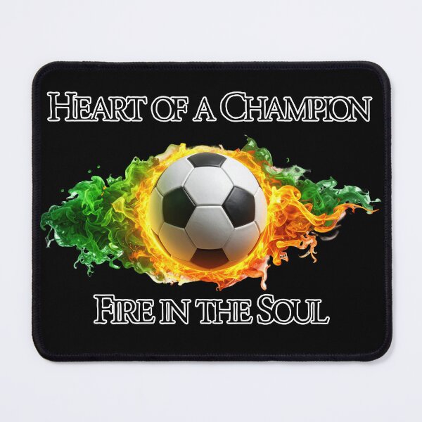 Item preview, Heart Of A Champion Soccer Shirt, Fire In The Soul Football Tee, Motivational Sports Fan Graphic T-Shirt, Soccer Player Athlete Gift, Inspirational Football Coach Sweatshirt designed and sold by E20STUDIO.