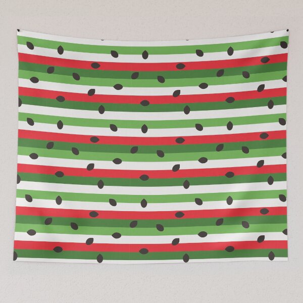 Item preview, Abstract Water Melon and Cheese Horizontal Stripes designed and sold by Qousqoza7.