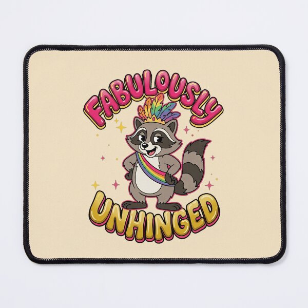 Item preview, Fabulously Unhinged Raccoon Rainbow Crown Pride Graphic — Funny LGBT Dark Humor Confidence designed and sold by SkTee2k.