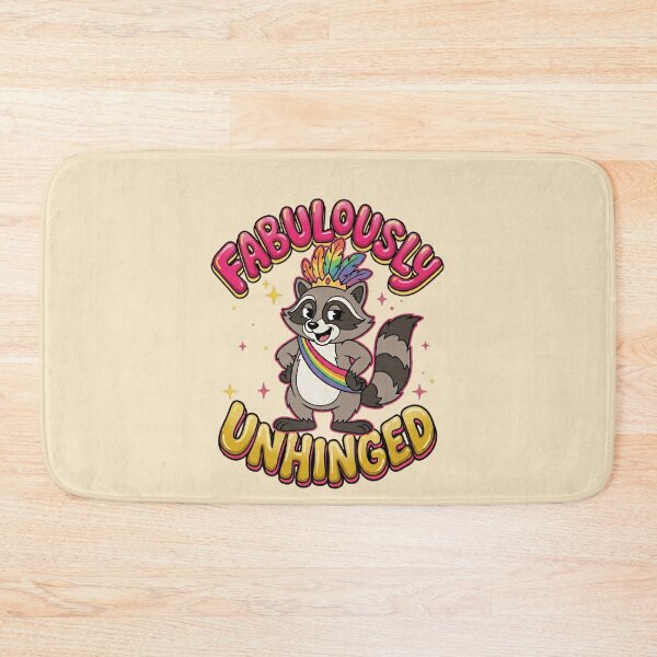 Item preview, Fabulously Unhinged Raccoon Rainbow Crown Pride Graphic  — Funny LGBT Dark Humor Confidence  designed and sold by SkTee2k.