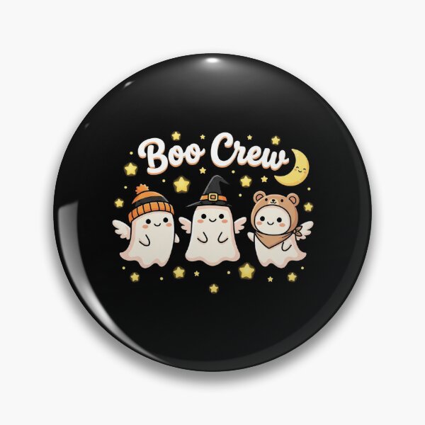 Item preview, Cute Ghosts Boo Crew Kawaii Halloween Friends And Moon designed and sold by longngusuc.