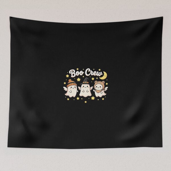 Item preview, Cute Ghosts Boo Crew Kawaii Halloween Friends And Moon designed and sold by longngusuc.