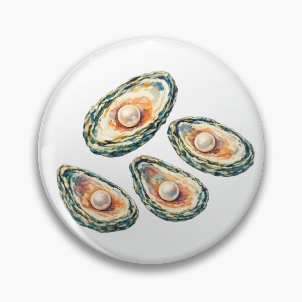 Item preview, Watercolor Oyster Shell Illustration designed and sold by TheSlowShore.