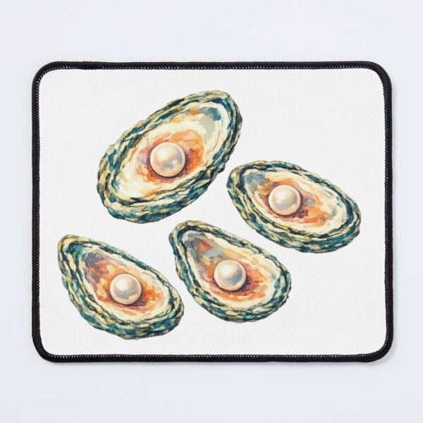 Item preview, Watercolor Oyster Shell Illustration designed and sold by TheSlowShore.