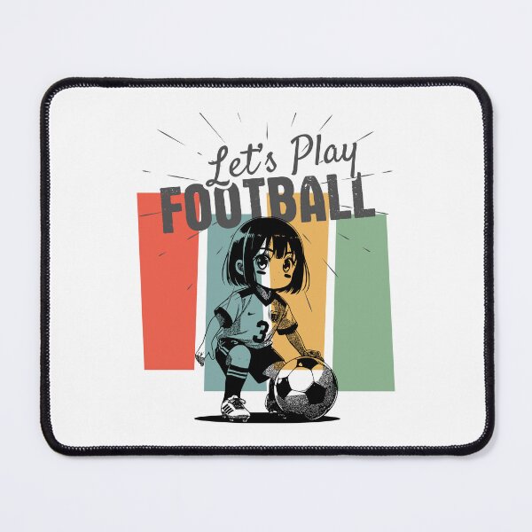 Item preview, Anime Soccer Girl Shirt, Let's Play Football Vintage Tee, Cute Manga Football Aesthetic, Kawaii Sports Fan T-Shirt, Retro Stripe Soccer Jersey Style Graphic designed and sold by E20STUDIO.