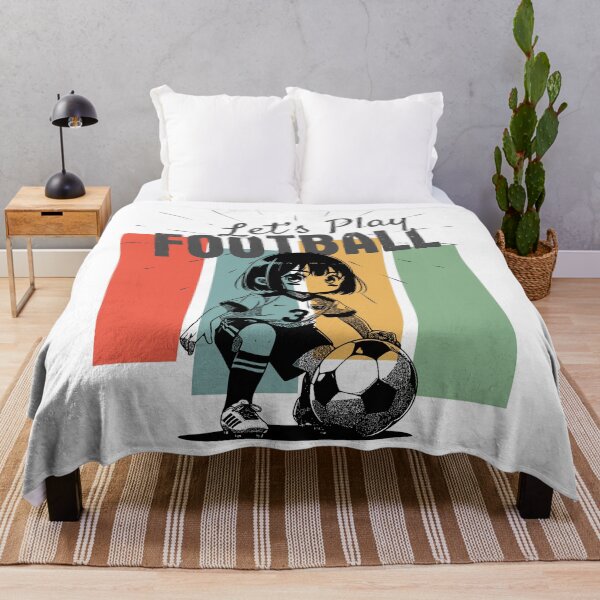 Item preview, Anime Soccer Girl Shirt, Let's Play Football Vintage Tee, Cute Manga Football Aesthetic, Kawaii Sports Fan T-Shirt, Retro Stripe Soccer Jersey Style Graphic designed and sold by E20STUDIO.