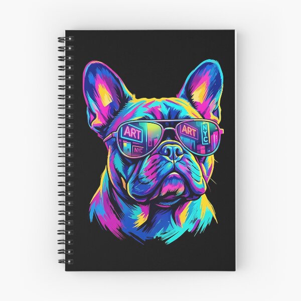 Item preview, Pop Art French Bulldog NYC Sunglasses - Neon Colorful Dog designed and sold by Pfotenfaden.