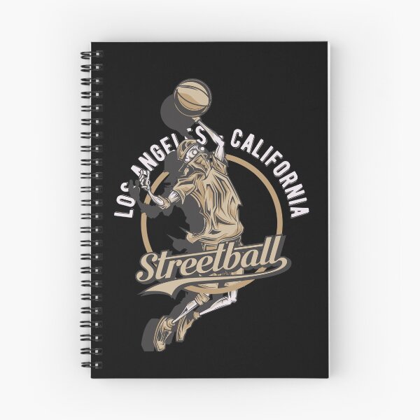 Item preview, Los Angeles California Streetball Basketball Player Vintage Badge Urban Art designed and sold by DERA RAY.