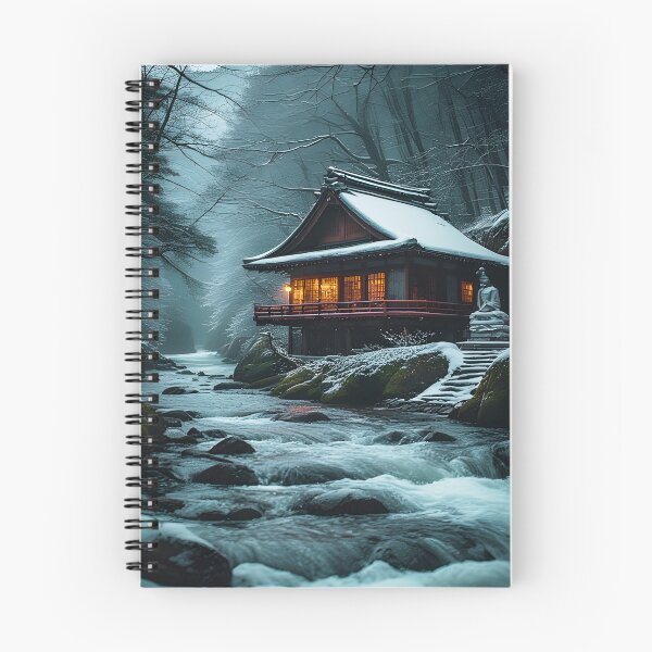 Item preview, Shizuka na Fuyu: Silent Temple by the Winter River designed and sold by ZenGrooves.