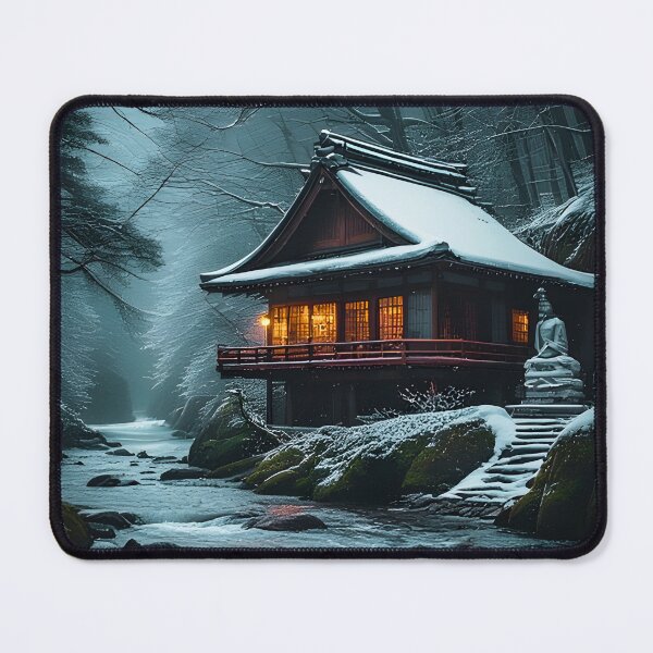 Item preview, Shizuka na Fuyu: Silent Temple by the Winter River designed and sold by ZenGrooves.