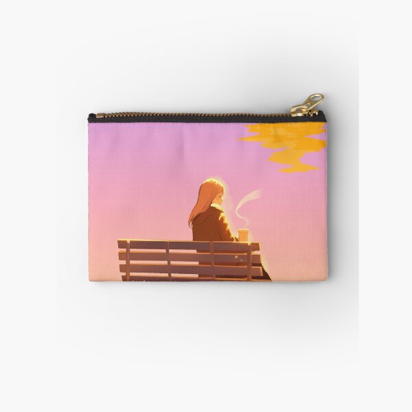 Item preview, Minimalist Girl Sunset Bench Coffee Art designed and sold by E20STUDIO.
