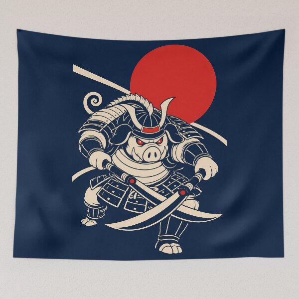 Item preview, Samurai Boar designed and sold by KungPowUnicorn.