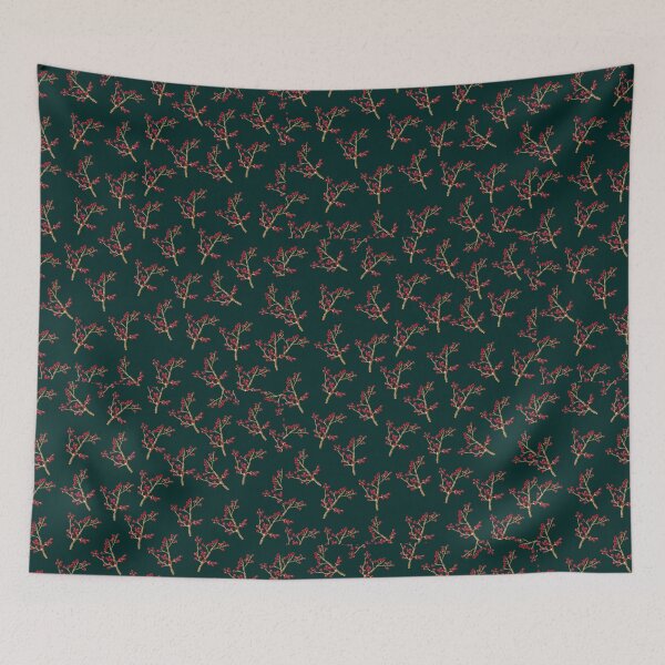 Item preview, Elegant Red Berry Botanical Pattern | color 7 designed and sold by Asmaa Abdul-Azim.