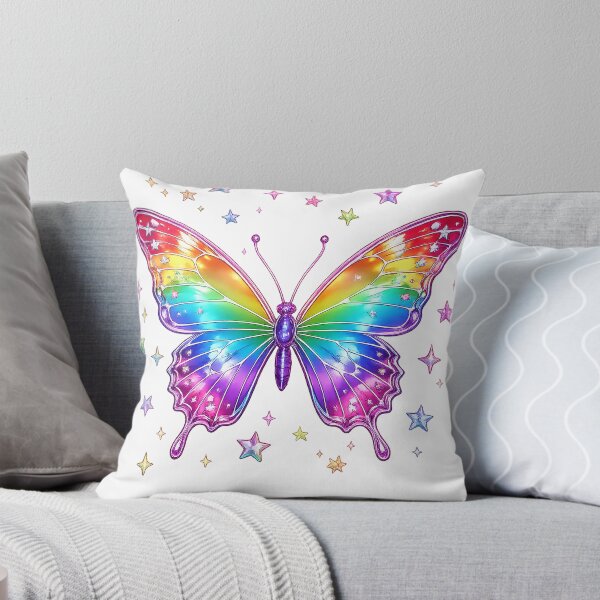 Item preview, Rainbow Butterfly Y2K designed and sold by SilkBrushDreams.