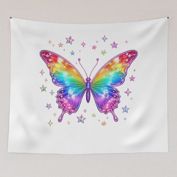 Item preview, Rainbow Butterfly Y2K designed and sold by SilkBrushDreams.