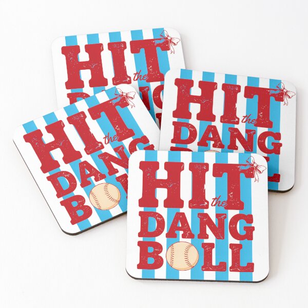Item preview, Hit The Dang Ball Softball - Funny Softball Player Motivation designed and sold by CutOutIdols.