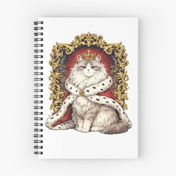 Item preview, Her Majesty The Fluffy — Royal Cat Portrait designed and sold by SilkBrushDreams.