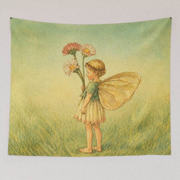 Item preview, Fairy Illustration Art Nouveau Child Fairy for Vintage Art Lovers designed and sold by RickE.