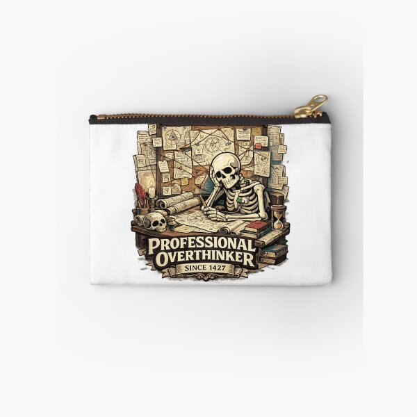 Item preview, Skeleton - Proffesional Overthinker Since 1427 designed and sold by ESSClothing.