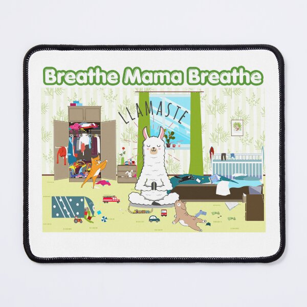Item preview, Funny Breathe Mama Breathe Shirt Llamaste Mom Tee Motherhood Humor Gift for Stressed Moms Chaotic Parenting Graphic designed and sold by E20STUDIO.