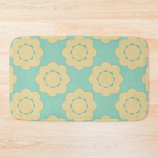Item preview, Bold Vintage Flower Design in light green designed and sold by StefanStudioArt.