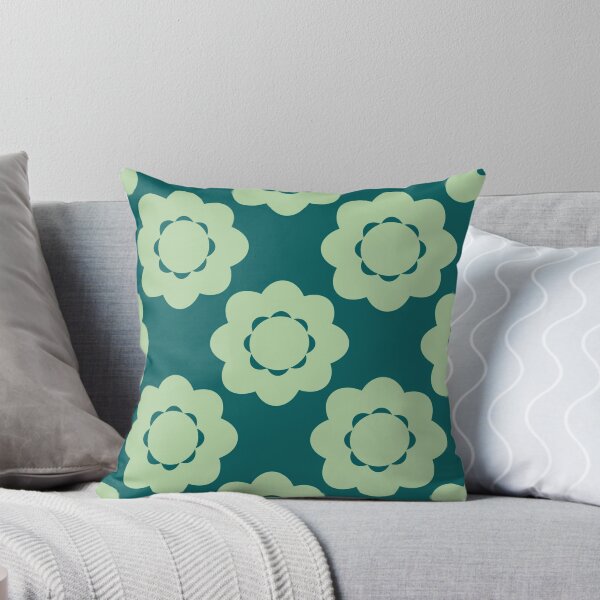 Item preview, Bold Vintage Flower Design in green designed and sold by StefanStudioArt.