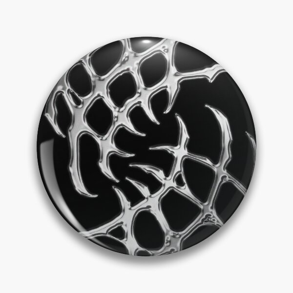 Item preview, Web Sigil Fragment – Dark Organic Abstract (chrome) designed and sold by JFOdesign.