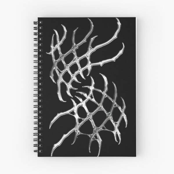 Item preview, Web Sigil Fragment – Dark Organic Abstract (chrome) designed and sold by JFOdesign.