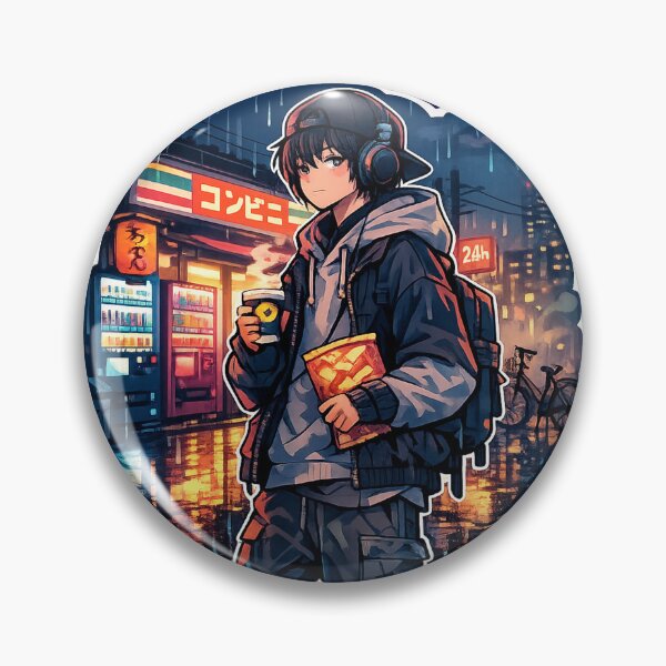 Item preview, Midnight Convenience Store Vibes Sticker designed and sold by RDcollections.