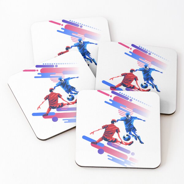 Item preview, Geometric Soccer Duel Abstract Sports Graphic designed and sold by E20STUDIO.