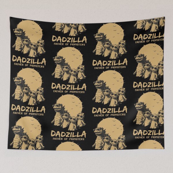 Item preview, Dadzilla Father Of Monsters Funny Kaiju Dad Father's Day designed and sold by LokivirArt.