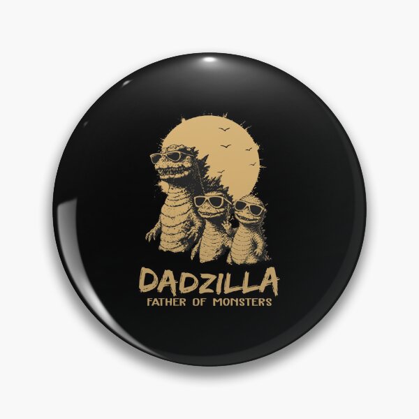 Item preview, Dadzilla Father of Monsters Funny Kaiju Dad Vintage Father's Day designed and sold by LokivirArt.