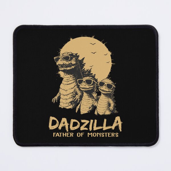 Item preview, Dadzilla Father of Monsters Funny Kaiju Dad Vintage Father's Day designed and sold by LokivirArt.