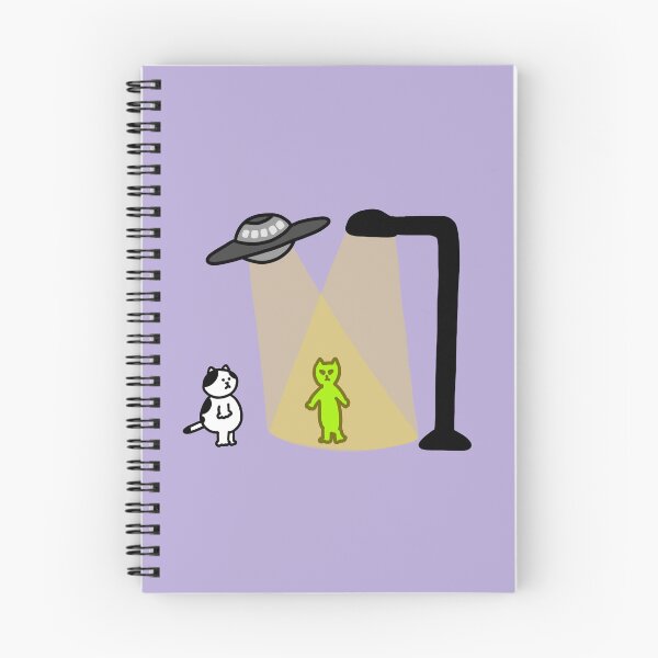 Item preview, a Cat looking at an alien designed and sold by superbaechoo.