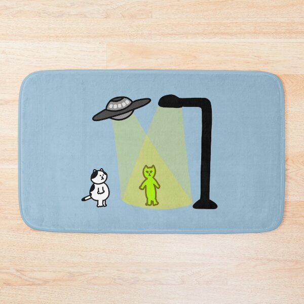 Item preview, a Cat looking at an alien designed and sold by superbaechoo.