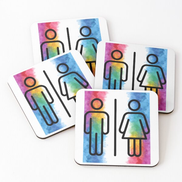 Item preview, Rainbow Gender Symbols Watercolor Pride Art designed and sold by E20STUDIO.