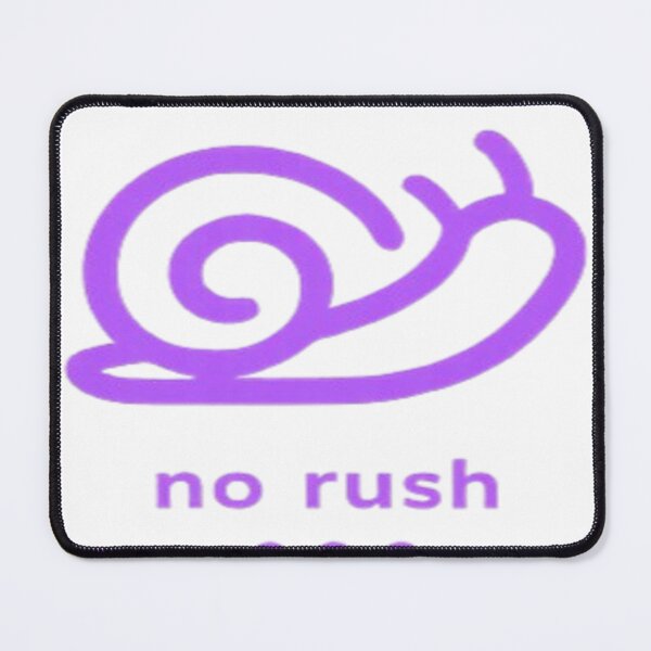 Item preview, No Rush – Minimal Snail Motivation Design designed and sold by Velora Design .