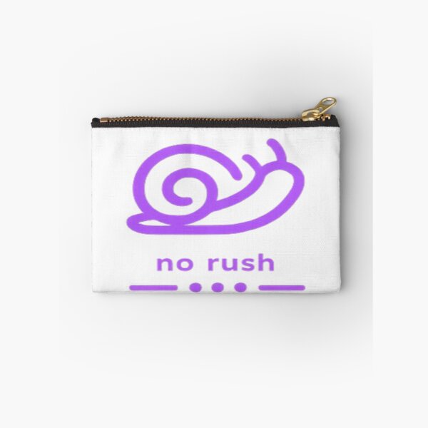 Item preview, No Rush – Minimal Snail Motivation Design designed and sold by Velora Design .